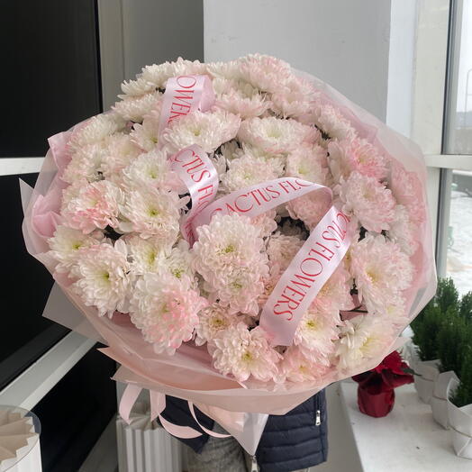 Авторская МОНО ОХАПКА из хризантем