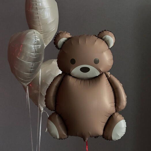 Teddy Love - 4 Balloons  Set