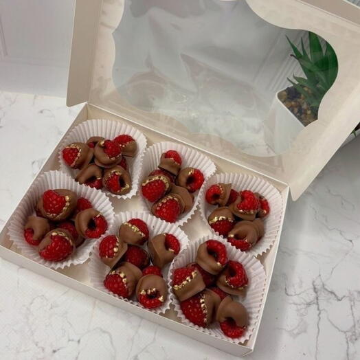 Малина в бельгийском шоколаде callebaut