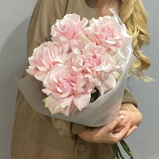 Букет из розовых французских роз Pink Mondial ( Пинк Мондиаль)