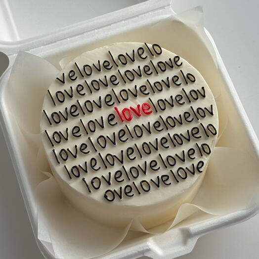 Бенто-торт для любимки «Love» ️