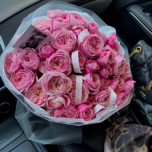 Пионовидный букетик 😍💗