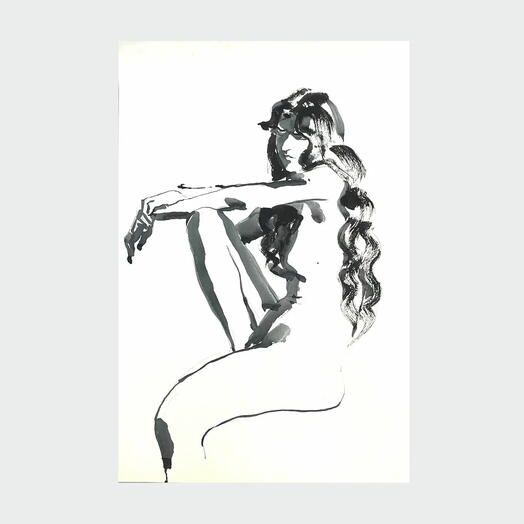 Скетч-Ню-Графика: широкоформатная работа «Наблюдение»