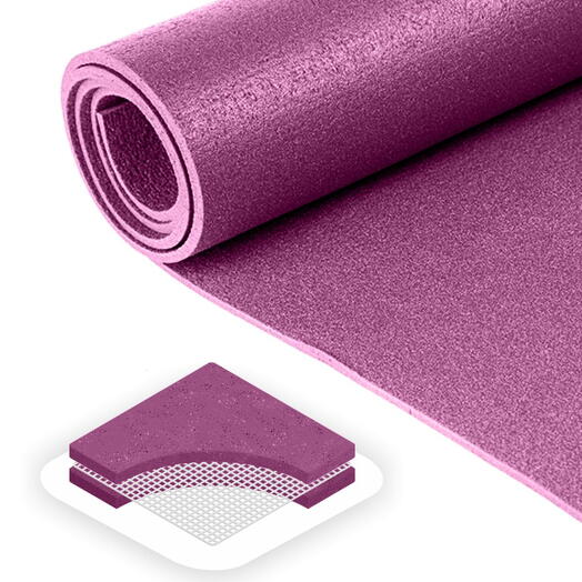 Коврик для йоги RamaYoga Yin-Yang PRO фиолетовый 173 х 80 х 0,45 см