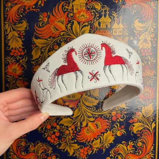 Кокошник «Мезенские лошадки»