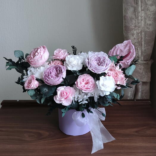 Стабилизированные цветы "Princess Crown"