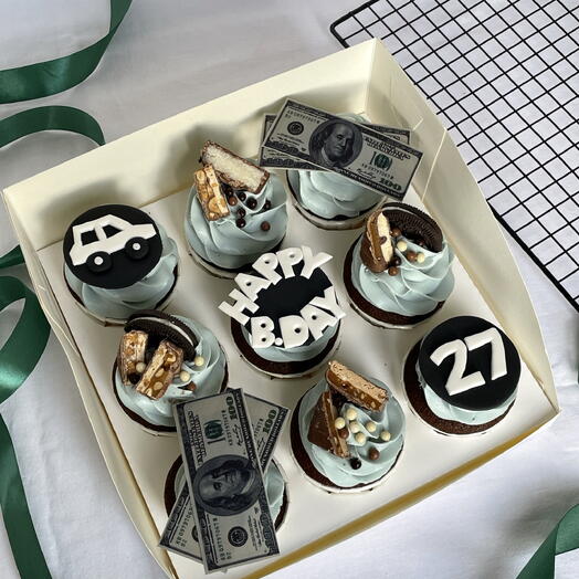 Капкейки Happy Birthday