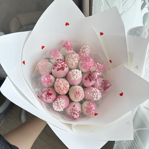 Клубника в шоколаде букетик 14