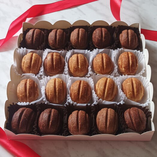 Орешки со сгущёнкой/нутеллой 20 шт