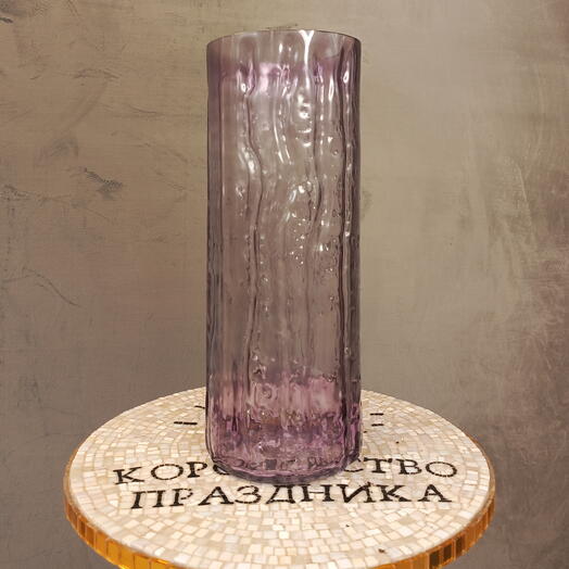 Лавандовая, текстурная ваза