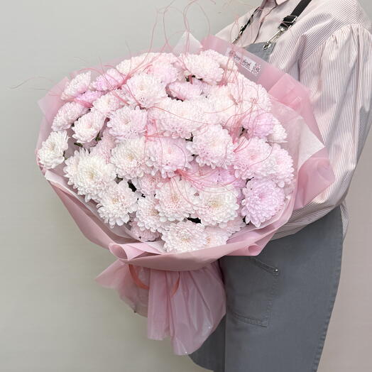 Bouquet of bush chrysanthemums Tenderness