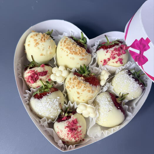 Клубника в белом шоколаде
