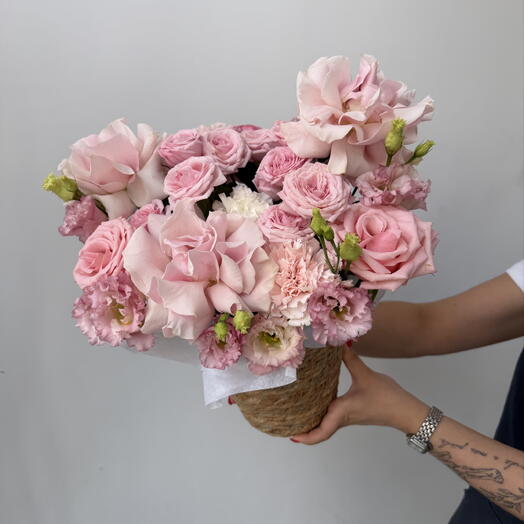 Корзина цветов Летнее настроение 🌸