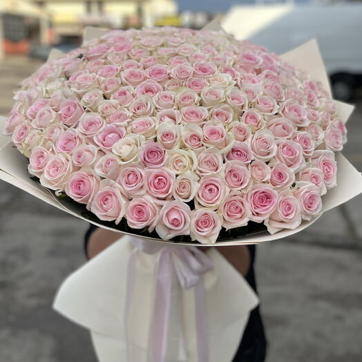 Розы розовые 201 шт