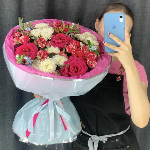 Букет «Малина🥰»