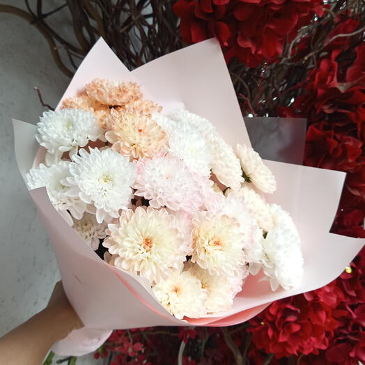Нежный монобукет из хризантемы 💐💞