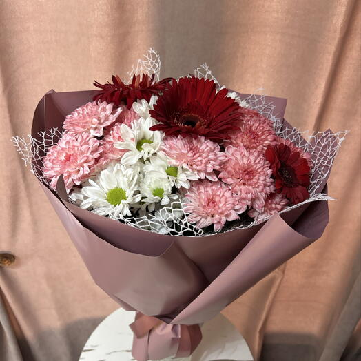 Герберы глубокого винного цвета 🌷