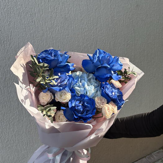 Букет из французских синих роз 💙