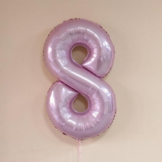 Шар цифра Фламинго 8
