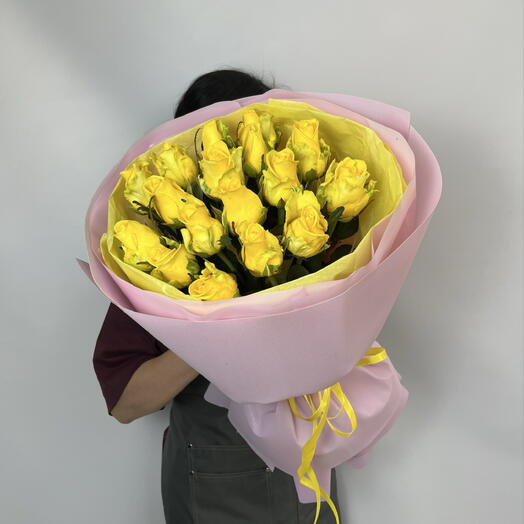 Букет из жёлтых роз💛