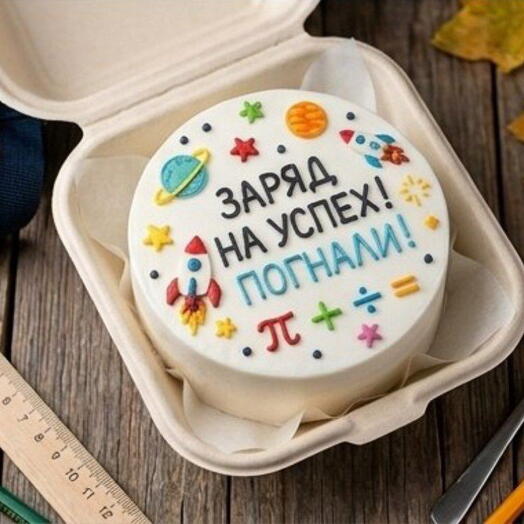 Бенто торт 10 см заряд на успех