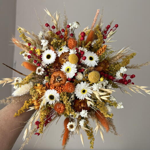 Букет из сухоцветов « Школьный  вальс»