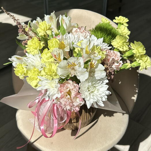 Композиция в кашпо «Адэль»🌸🌿