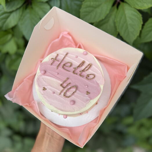 Бенто торт Hello 40