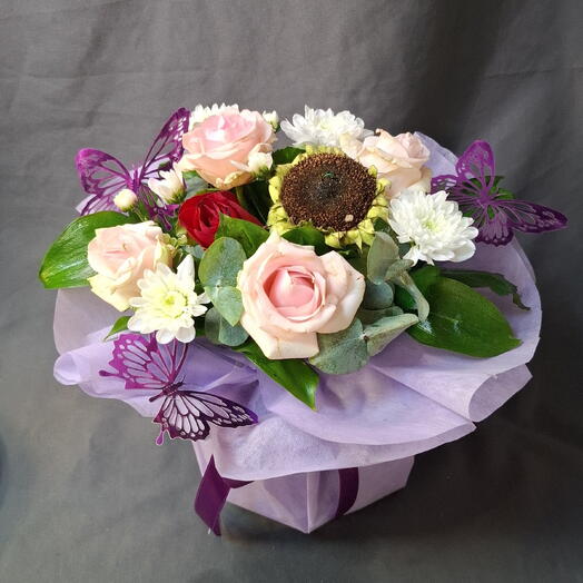 Сиреневый тортик цветов 💐