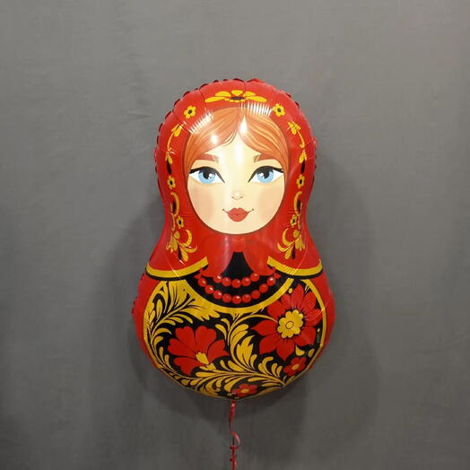 Шар Матрешка Золотая роспись