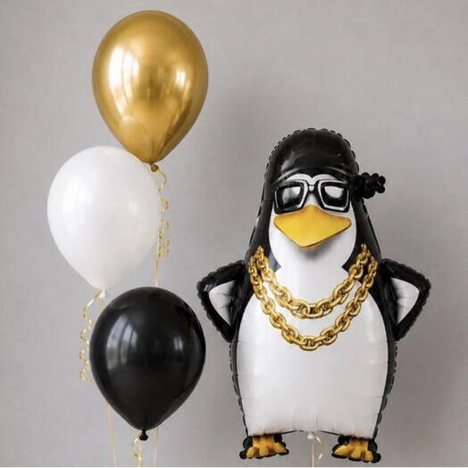 Набор шаров с крутым пингвином 🐧