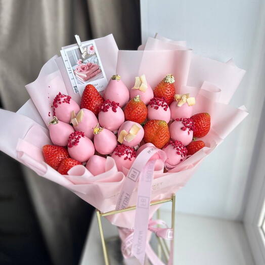 Букетик из клубники в шоколаде 💗️