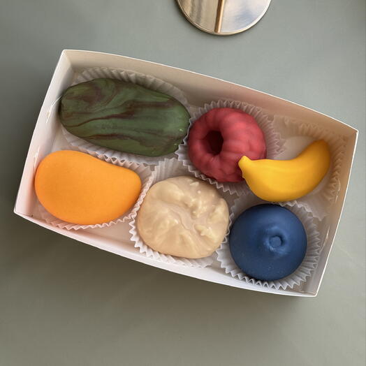 Набор корпусных десертов 6 вкусов подарок девушке, жене, супруге, мужу, сестре, брату, маме, папе, бабушке, дедушке