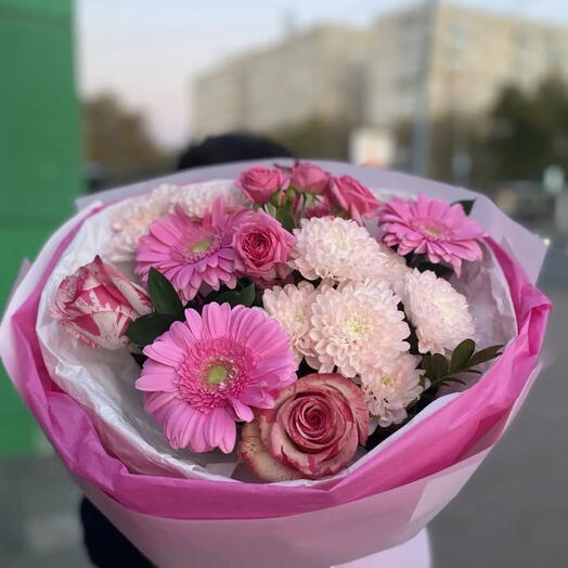 Букет "Розовое настроение"