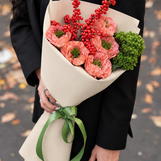Коралловый акцент — айвори