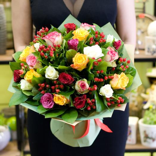 Букет роз "Темперамент цветов"