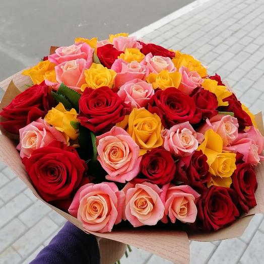 51 роза микс