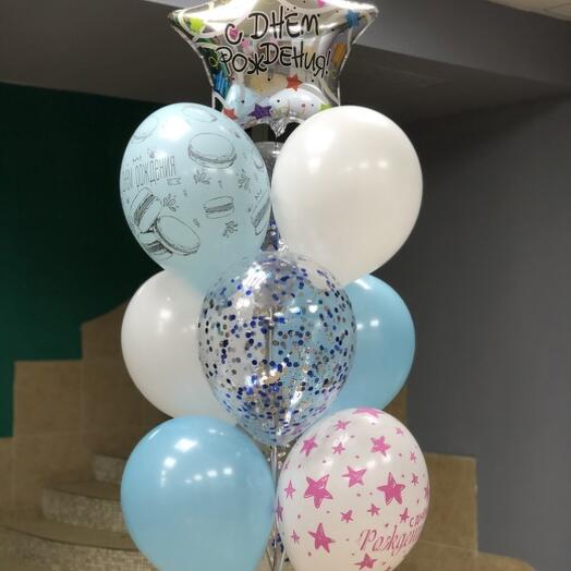 Fountain "Happy birthday", 8 pieces