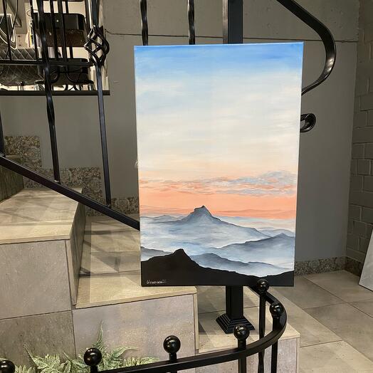 Картина «Горы в тумане»