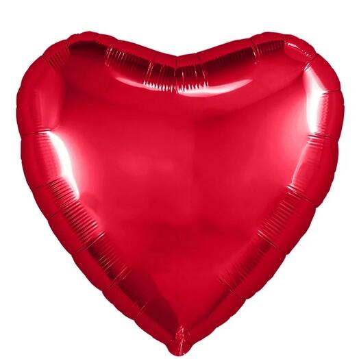 Foil red balls 45cm