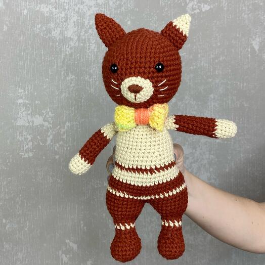 Вязаная игрушка лисичка 🦊