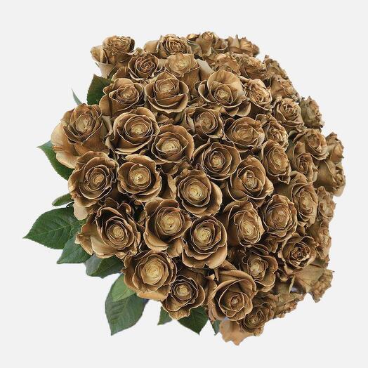 51 Golden Rose Bouquet