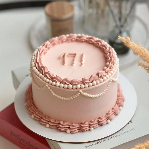 Винтажный торт на день рождения