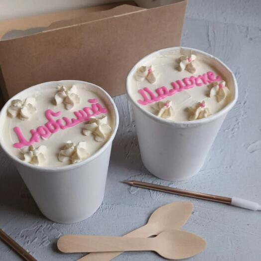 Тортики в стакане маме в подарок