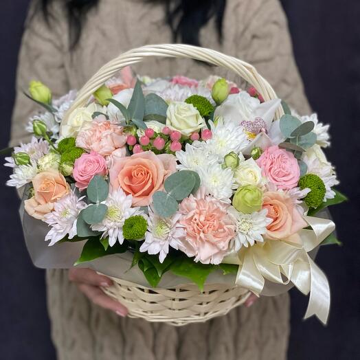 Корзинка с цветами💓