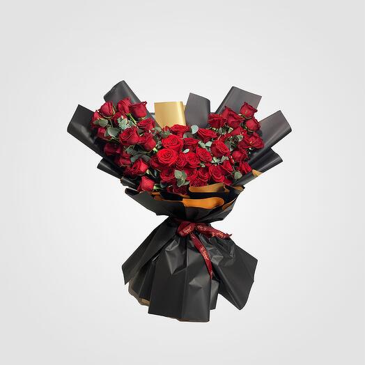 51 Red Roses Bouquet
