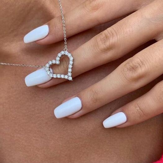 Кулон на цепочке Love с фианитами