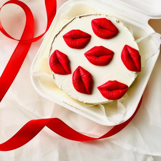 Бенто торт «Поцелуй»