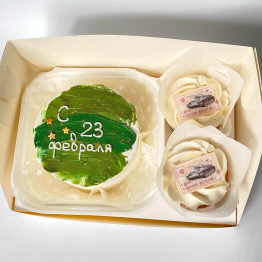 Bento set con cupcakes 23 de febrero
