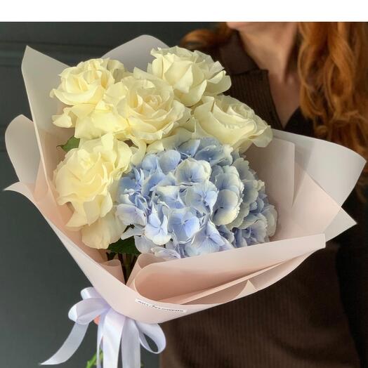 White and blue